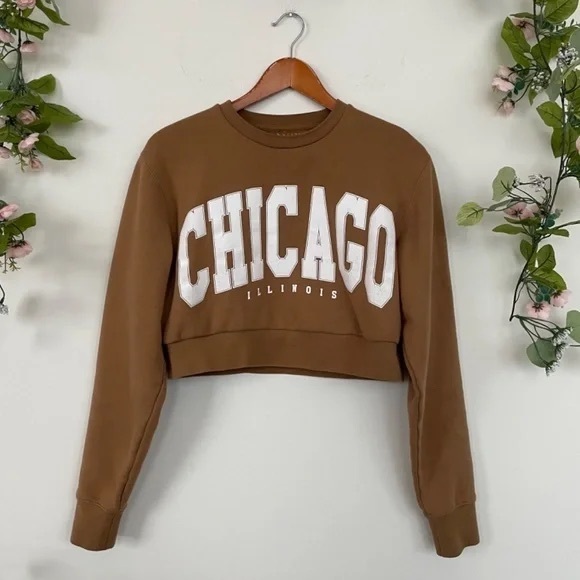 Cropped Reworked Chicago Sweatshirt - Picture 5 of 5